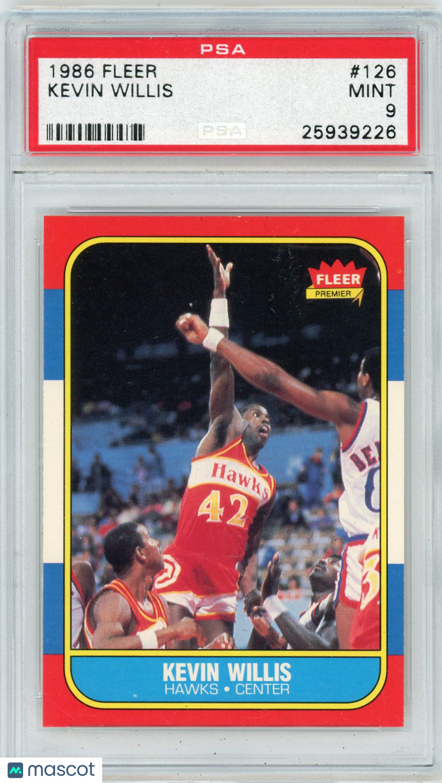 1986 Fleer Kevin Willis #126 PSA 9