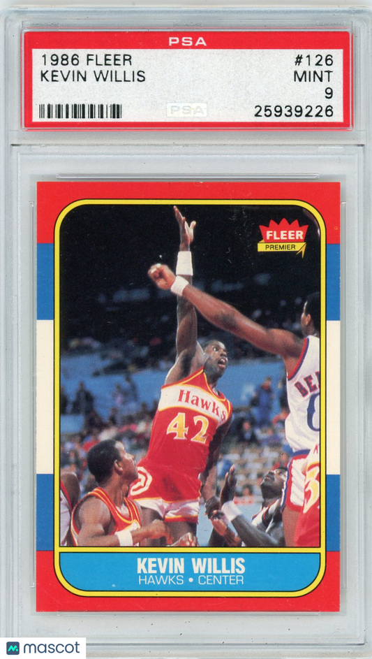 1986 Fleer Kevin Willis #126 PSA 9