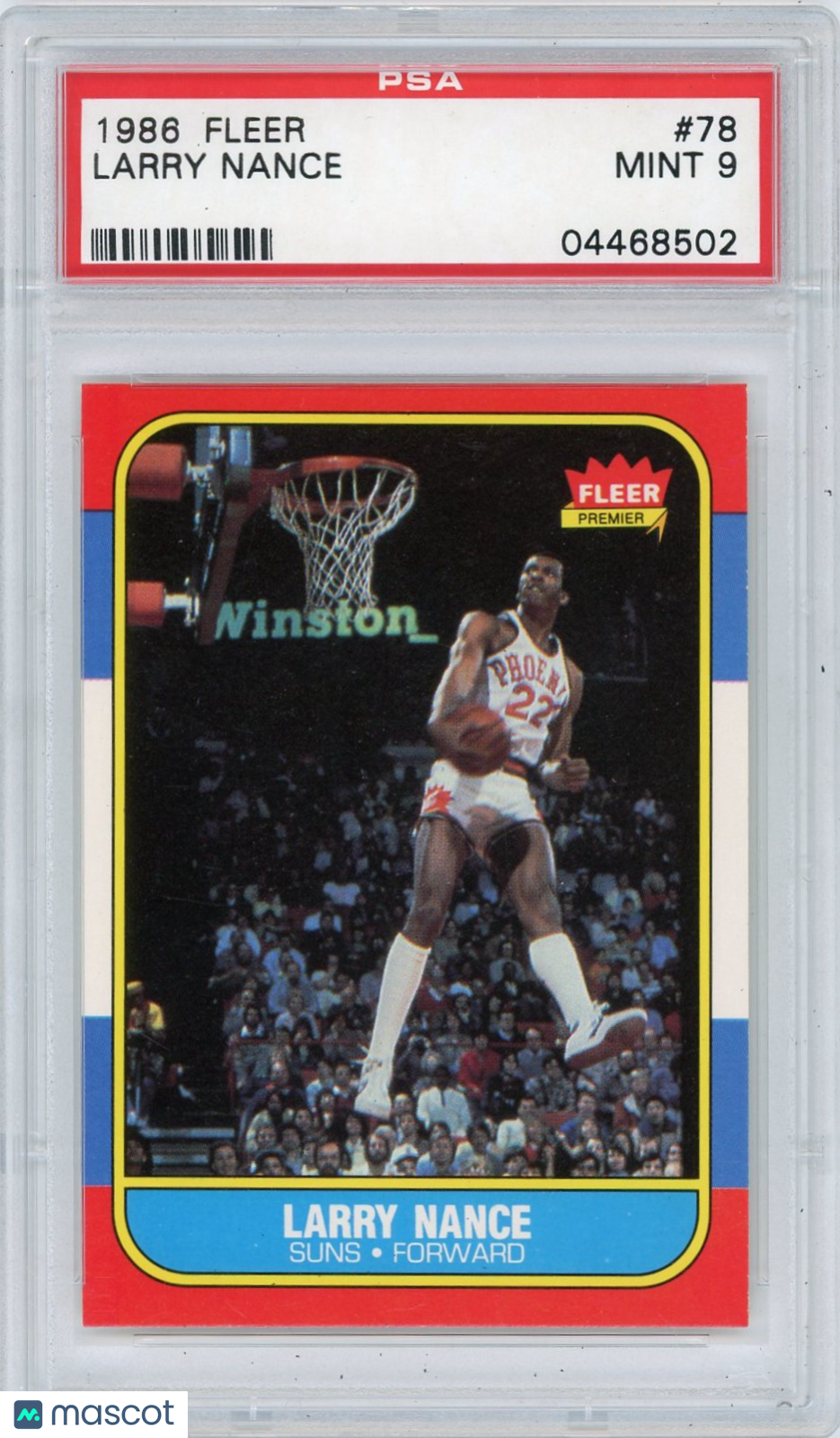1986 Fleer Larry Nance #78 PSA 9
