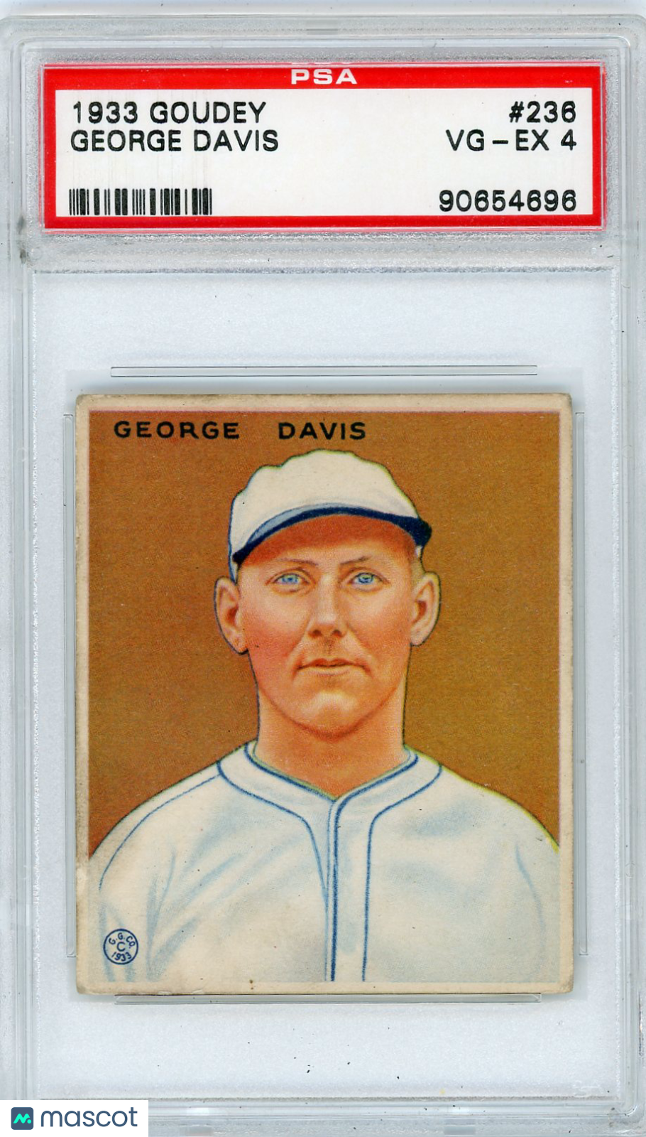 1933 Goudey George Davis #236 PSA 4
