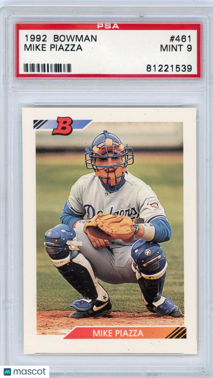1992 Bowman Mike Piazza #461 PSA 9