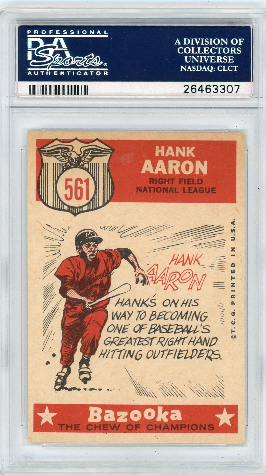1959 Topps Hank Aaron #561 All Star PSA 6
