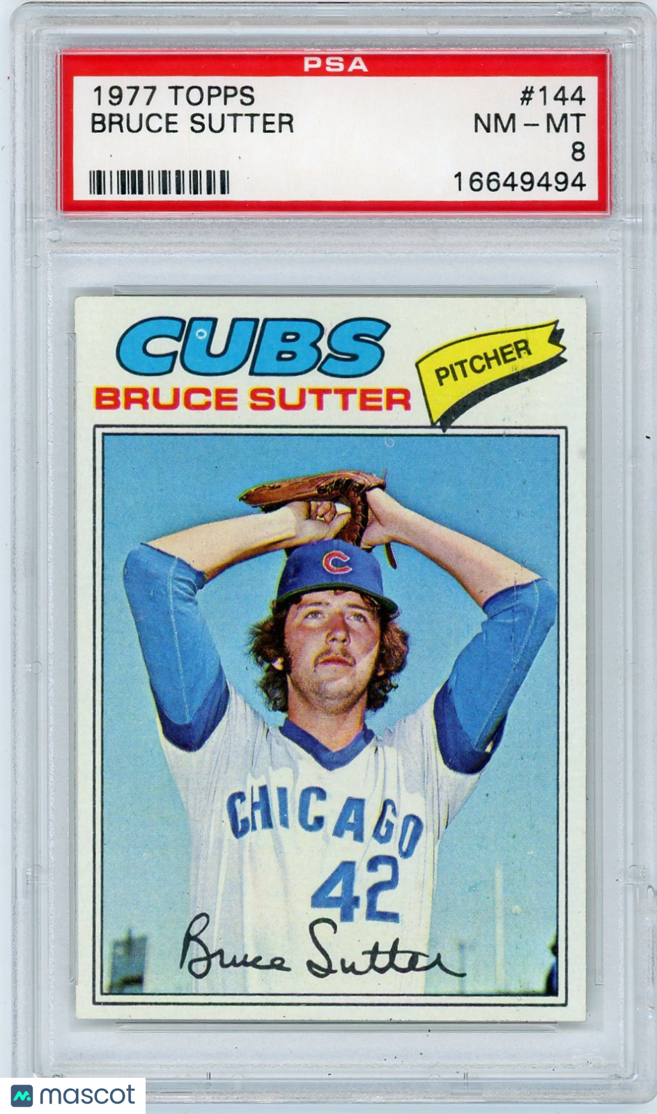 1977 Topps Bruce Sutter #144 PSA 8