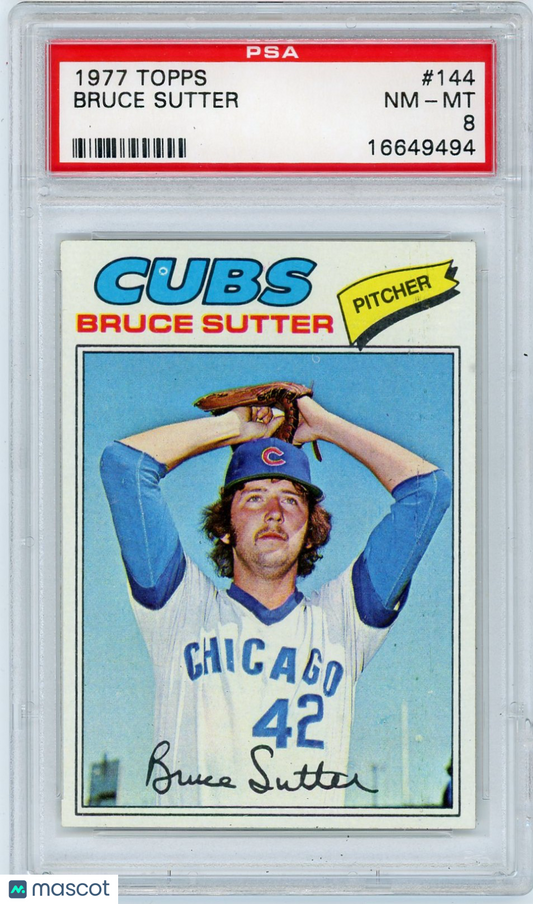 1977 Topps Bruce Sutter #144 PSA 8