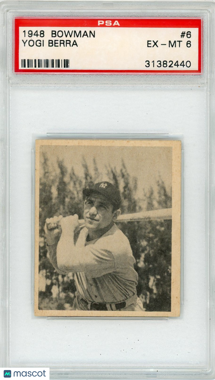 1948 Bowman Yogi Berra #6 PSA 6