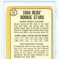 1968 Topps Reds Rookies #247 J. Bench R. Tompkins PSA 8