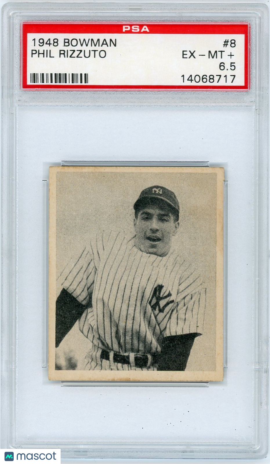1948 Bowman Phil Rizzuto #8 PSA 6.5