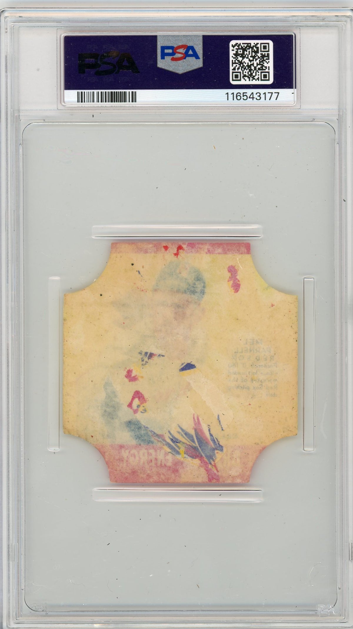 1951 Fischer's Bread Labels Mel Parnell PSA 1