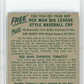 1954 Red Man Tobacco Gil Mcdougald #25 PSA 7