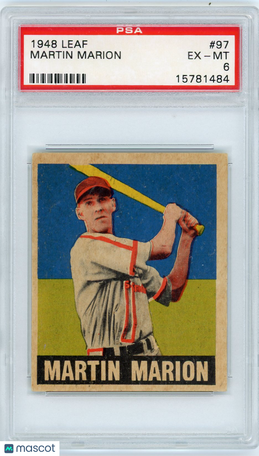 1948 Leaf Martin Marion #97 PSA 6