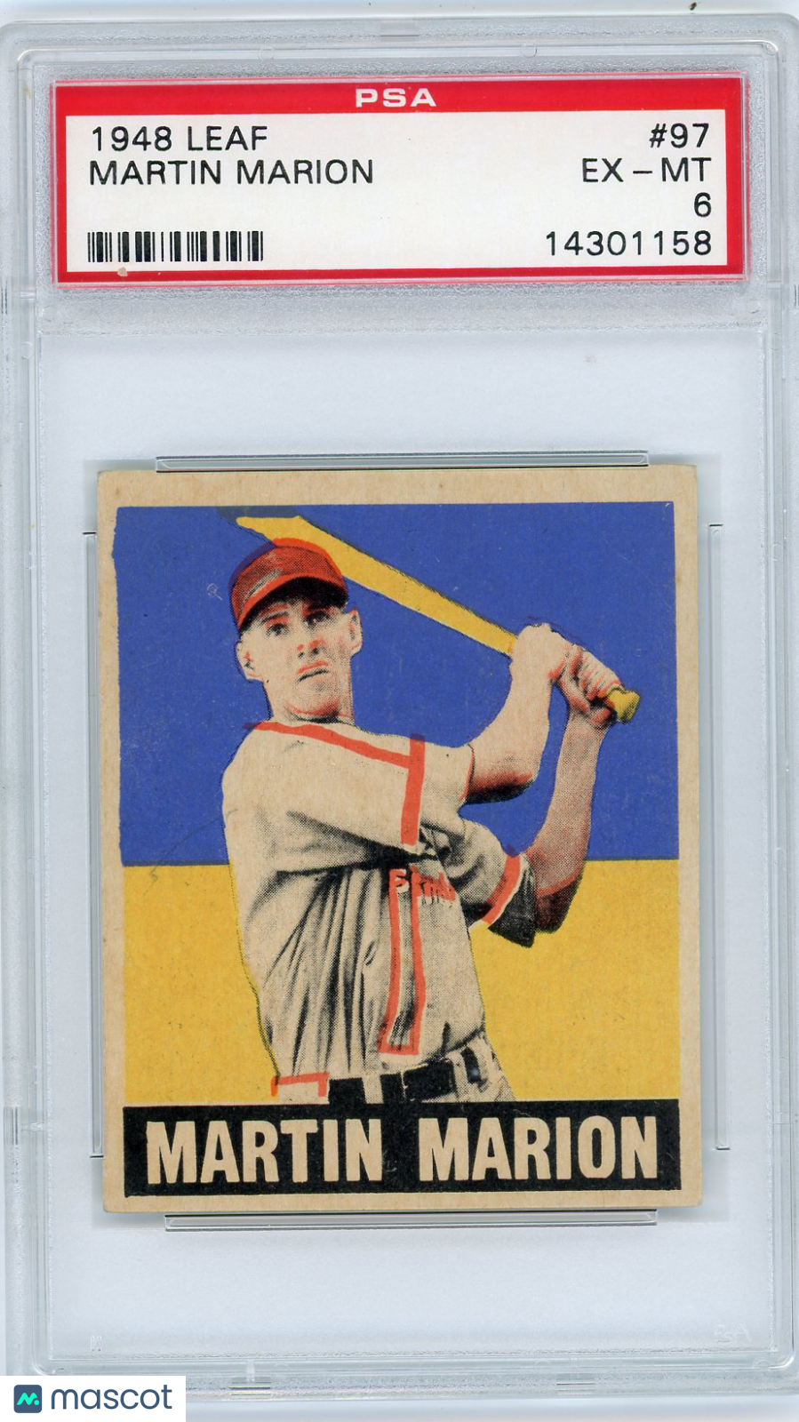 1948 Leaf Martin Marion #97 PSA 6