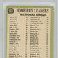 1967 Topps NL Home Run Leaders #244 H. Aaron R. Allen W. Mays PSA 8