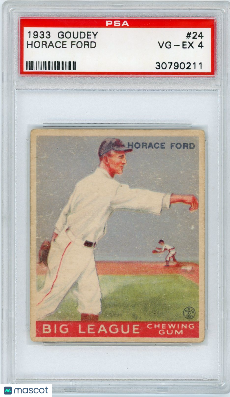 1933 Goudey Horace Ford #24 PSA 4