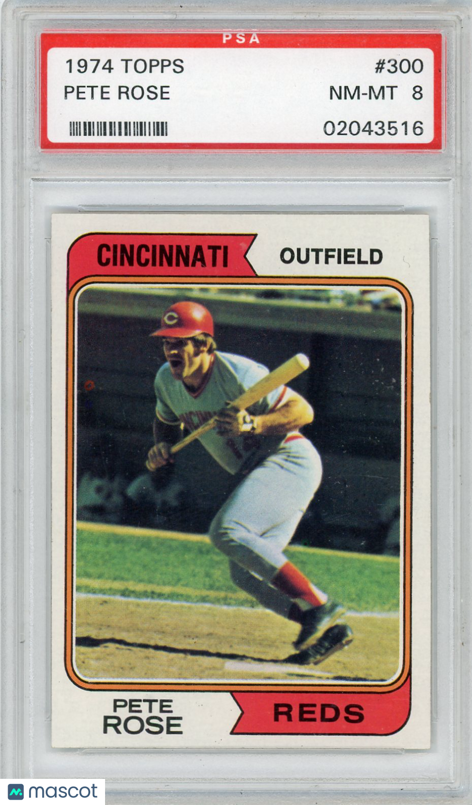 1974 Topps Pete Rose #300 PSA 8
