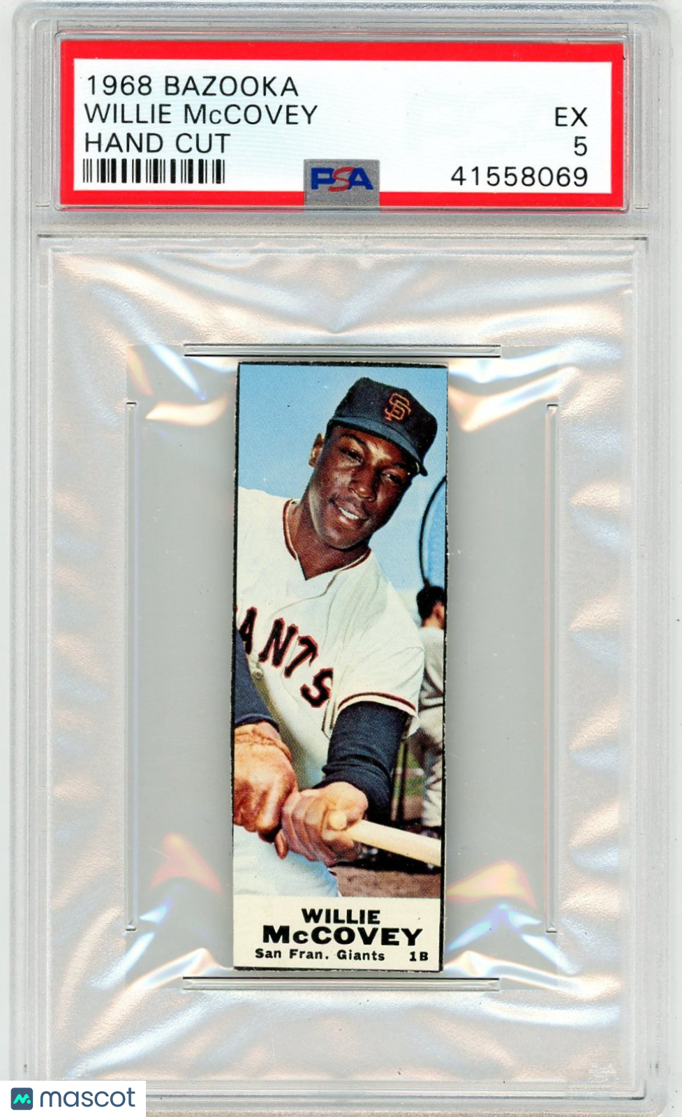 1968 Bazooka Willie Mccovey Hand Cut PSA 5