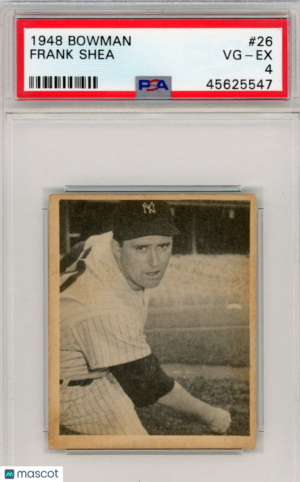 1948 Bowman Frank Shea #26 PSA 4