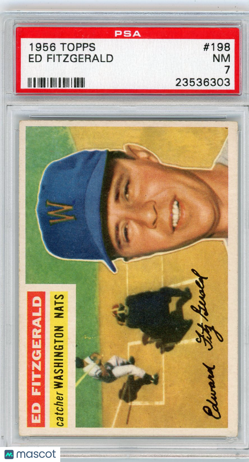 1956 Topps Ed Fitzgerald #198 PSA 7