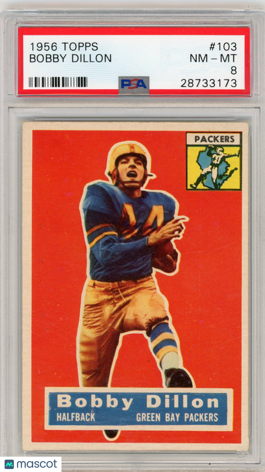 1956 Topps Bobby Dillon #103 PSA 8