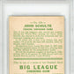 1933 Goudey John Schulte #186 PSA 4