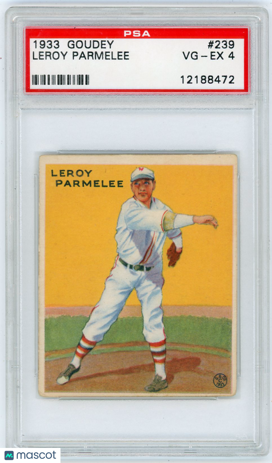 1933 Goudey Leroy Parmelee #239 PSA 4