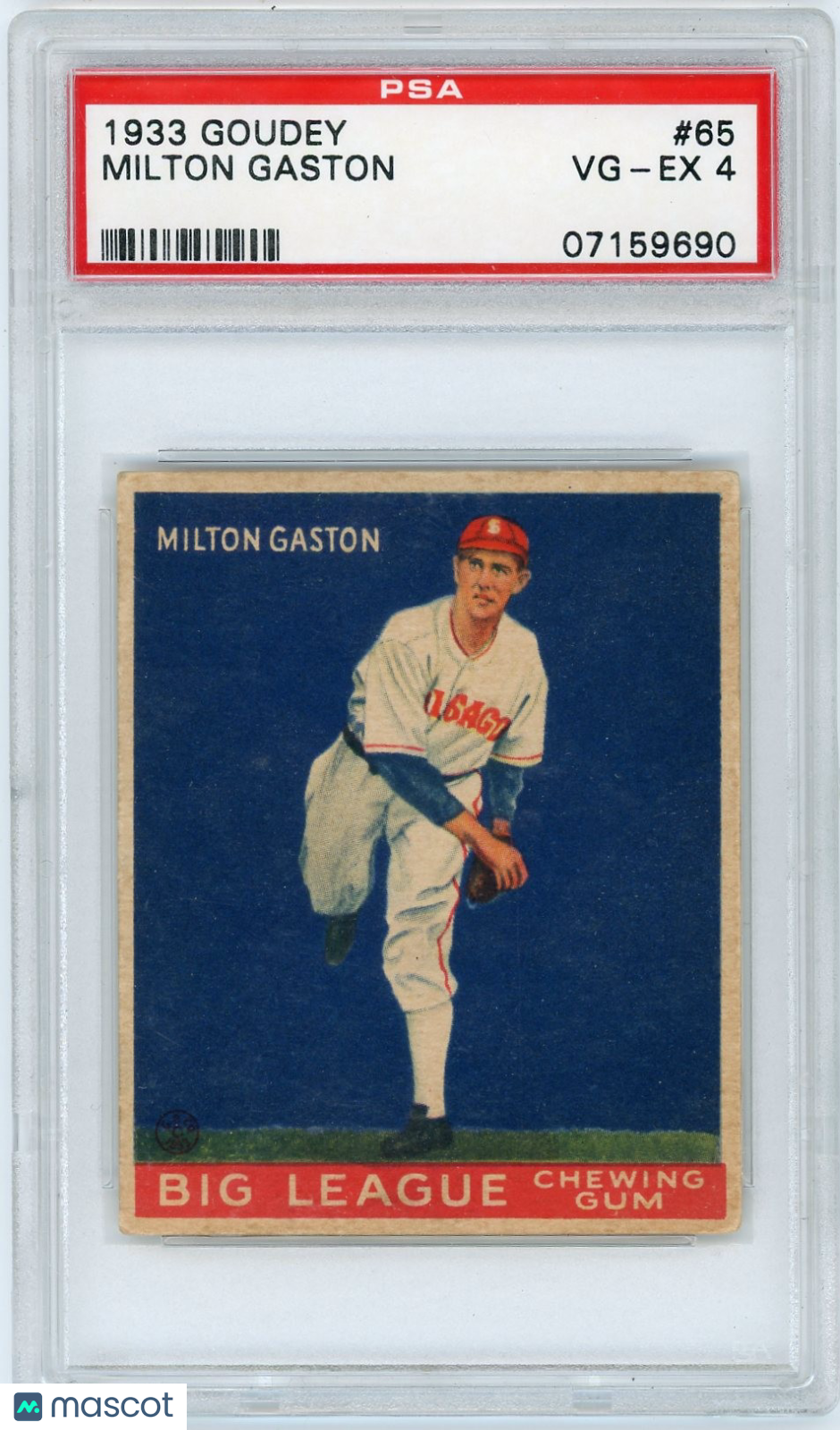 1933 Goudey Milton Gaston #65 PSA 4