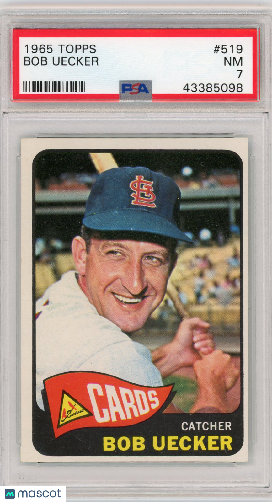 1965 Topps Bob Uecker #519 PSA 7