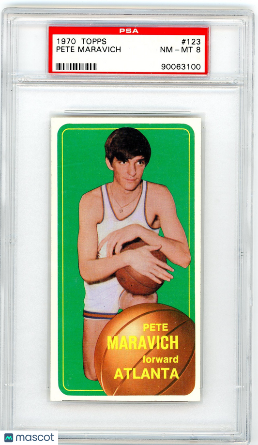 1970 Topps Pete Maravich #123 PSA 8