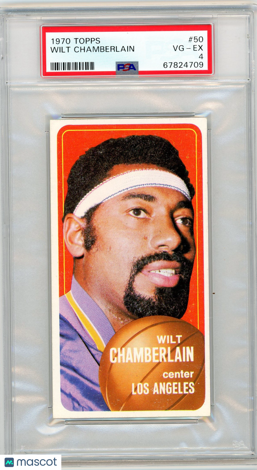 1970 Topps Wilt Chamberlain #50 PSA 4