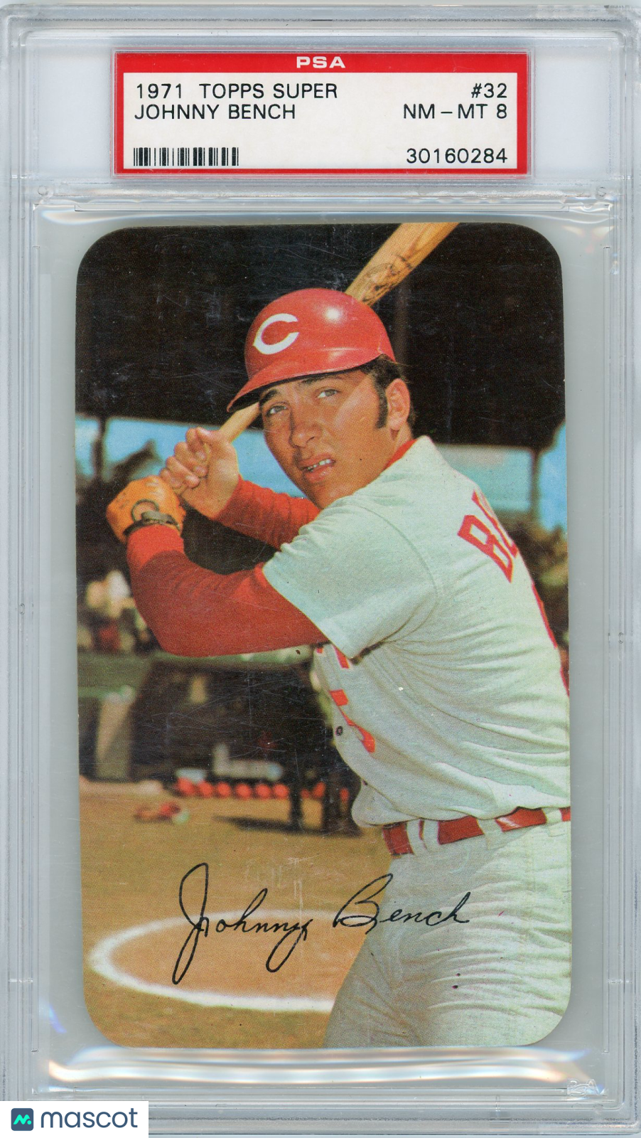 1971 Topps Super Johnny Bench #32 PSA 8