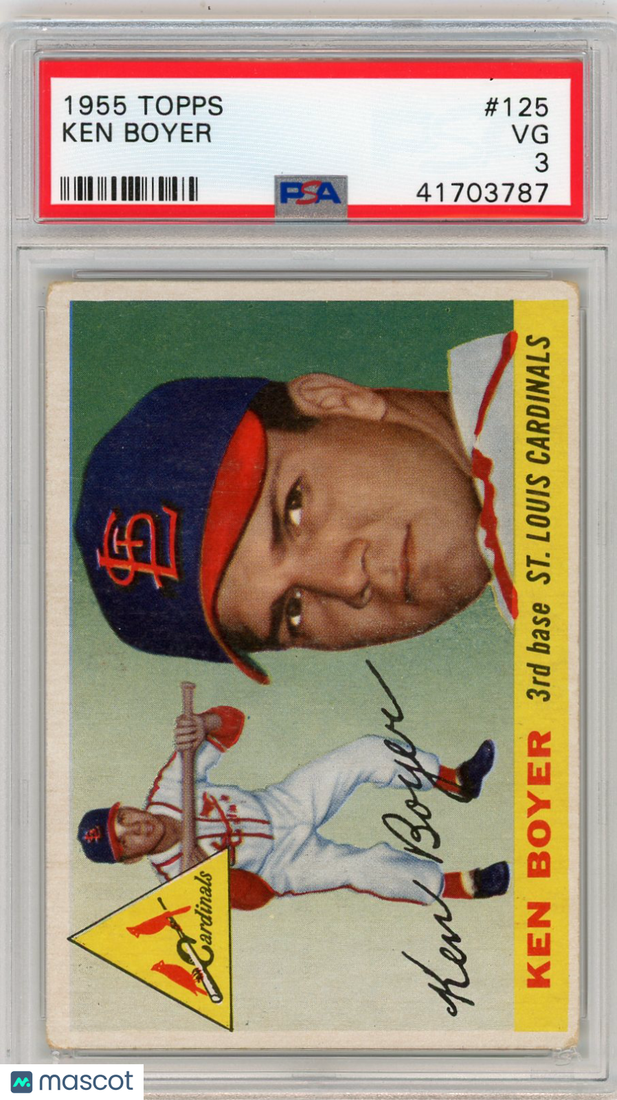 1955 Topps Ken Boyer #125 PSA 3