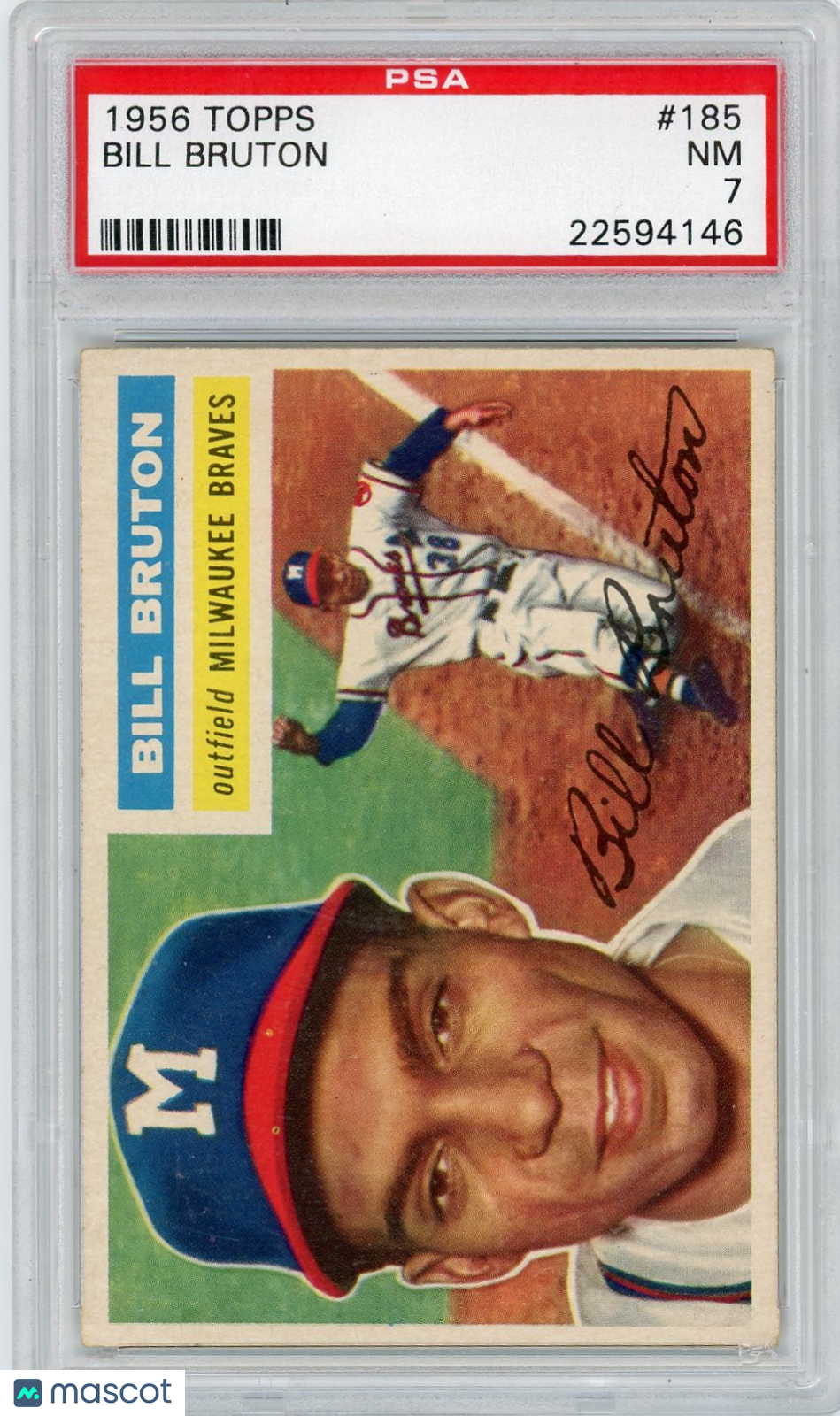 1956 Topps Bill Bruton #185 PSA 7