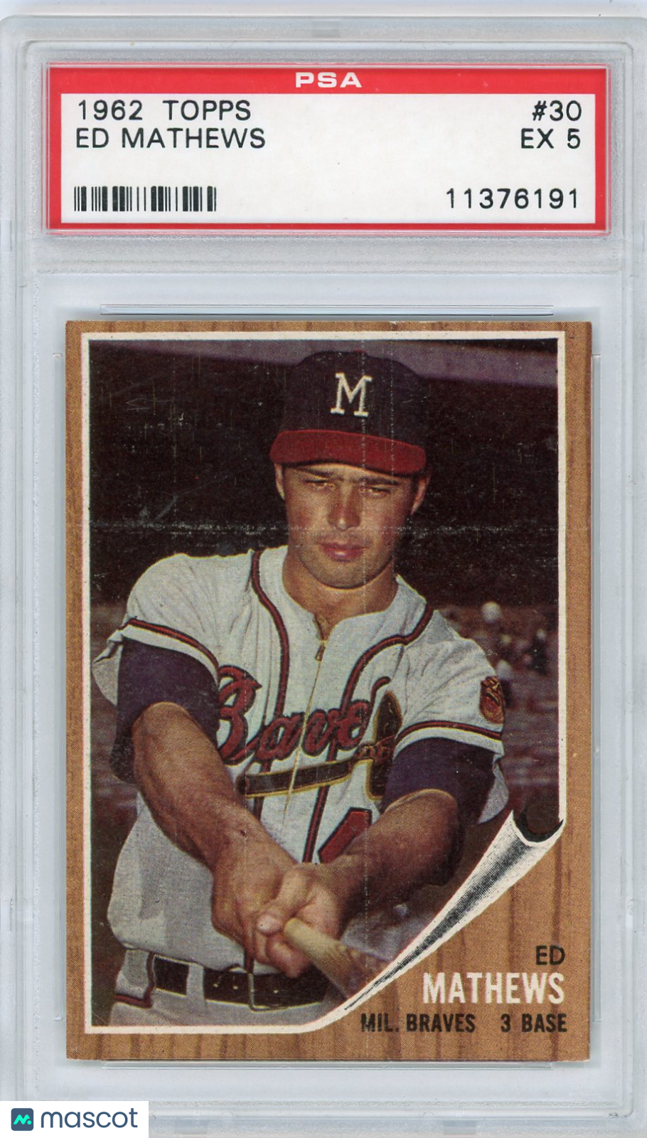 1962 Topps Ed Mathews #30 PSA 5