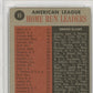 1962 Topps Al Home Run Leaders #53 PSA 6