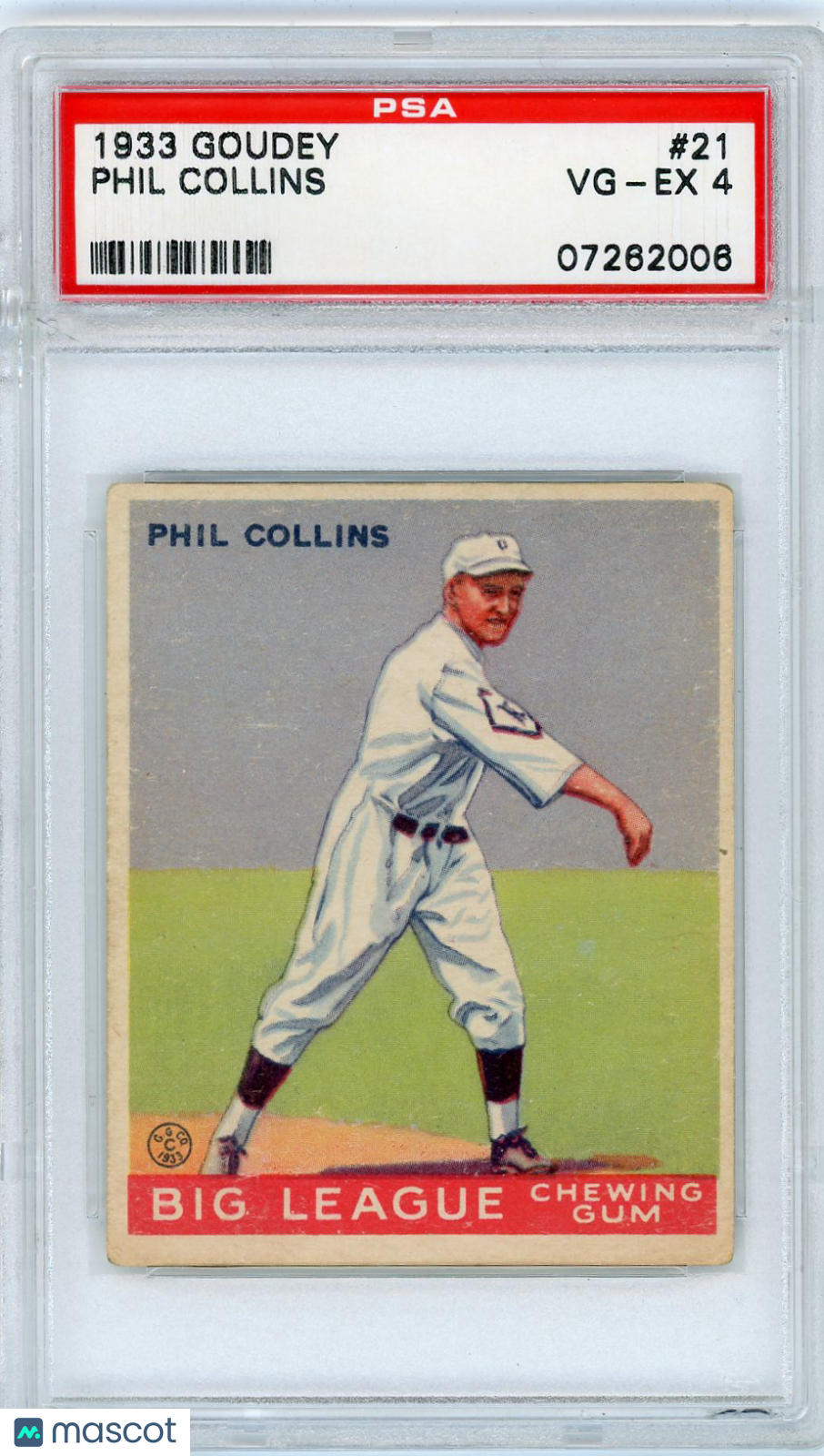 1933 Goudey Phil Collins #21 PSA 4