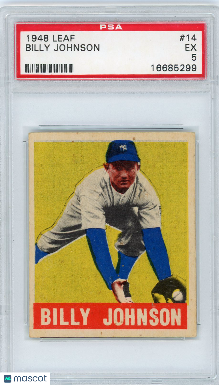 1948 Leaf Billy Johnson #14 PSA 5