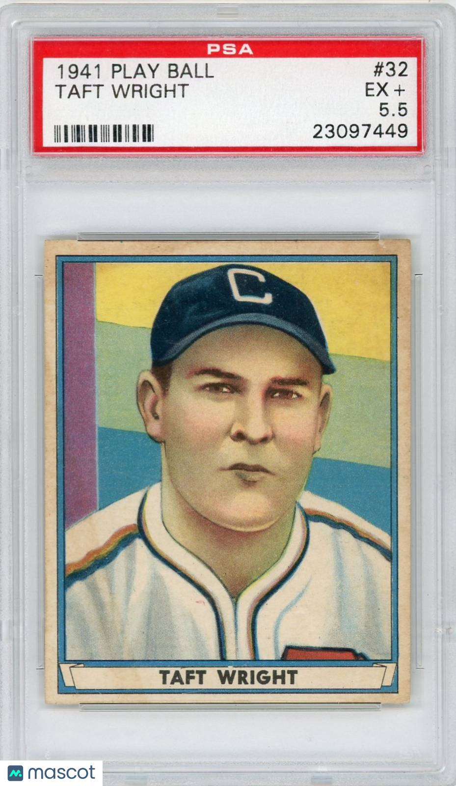 1941 Play Ball Taft Wright #32 PSA 5.5