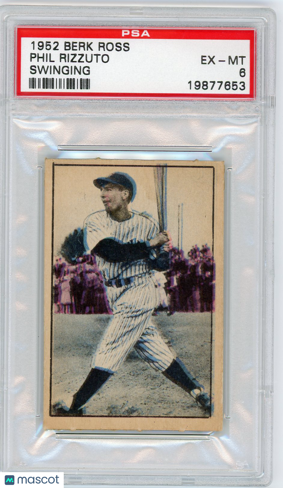1952 Berk Ross Phil Rizzuto Swinging PSA 6