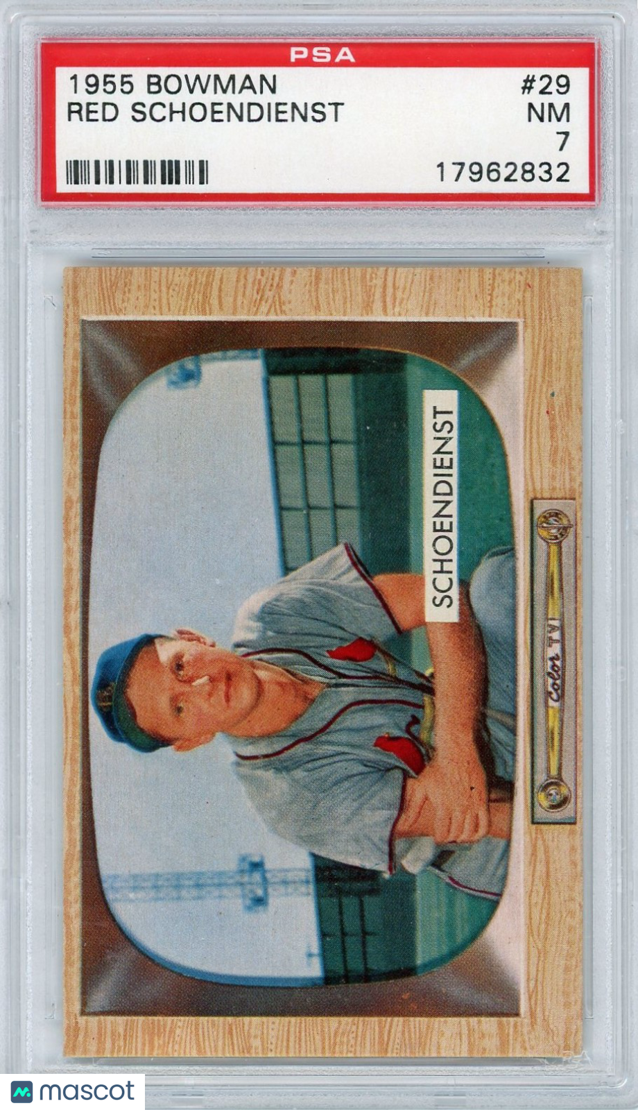 1955 Bowman Red Schoendienst #29 PSA 7