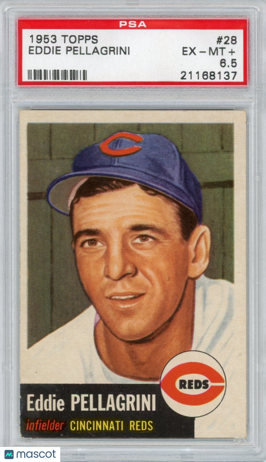 1953 Topps Eddie Pellagrini #28 PSA 6.5