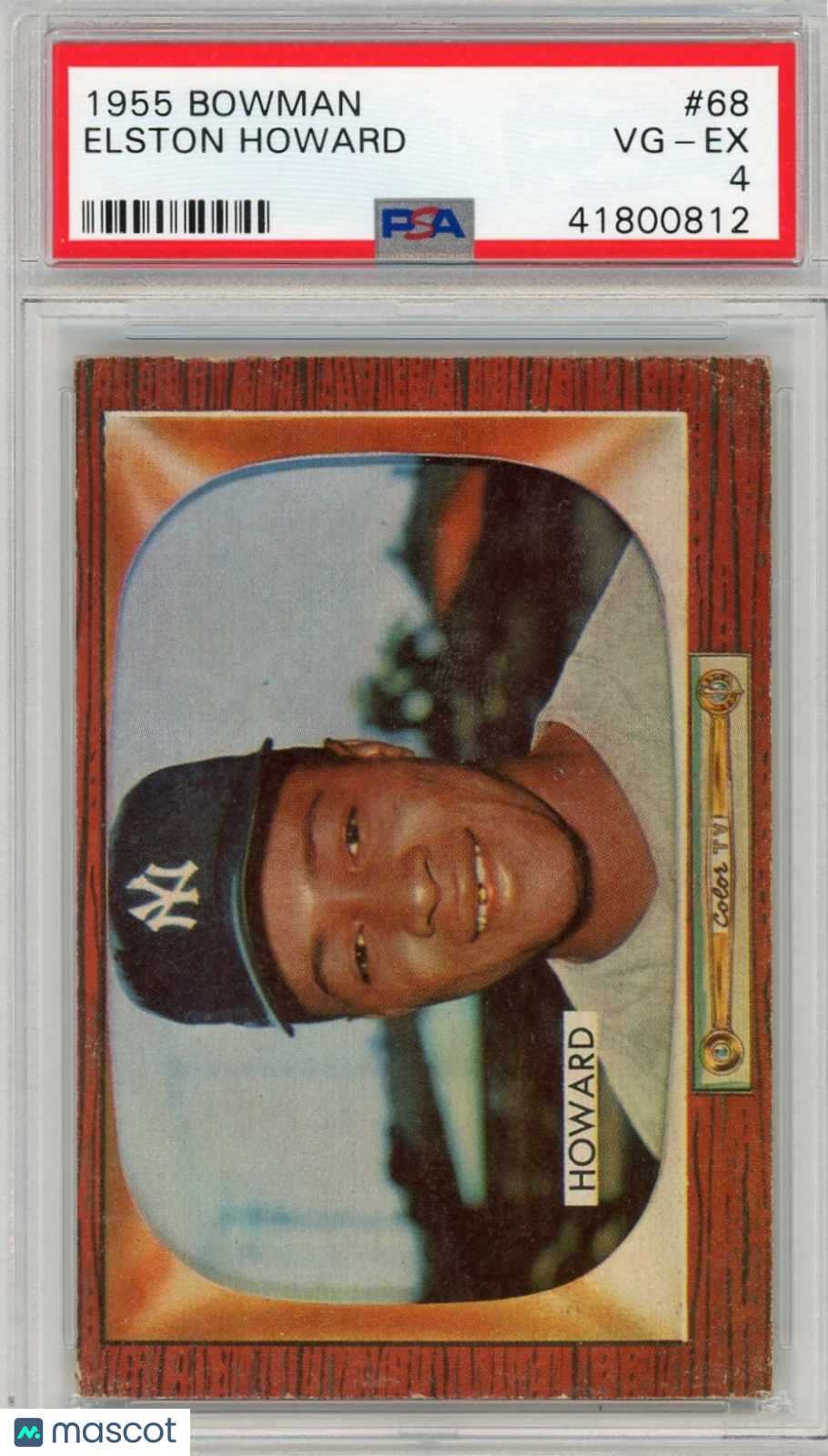 1955 Bowman Elston Howard #68 PSA 4