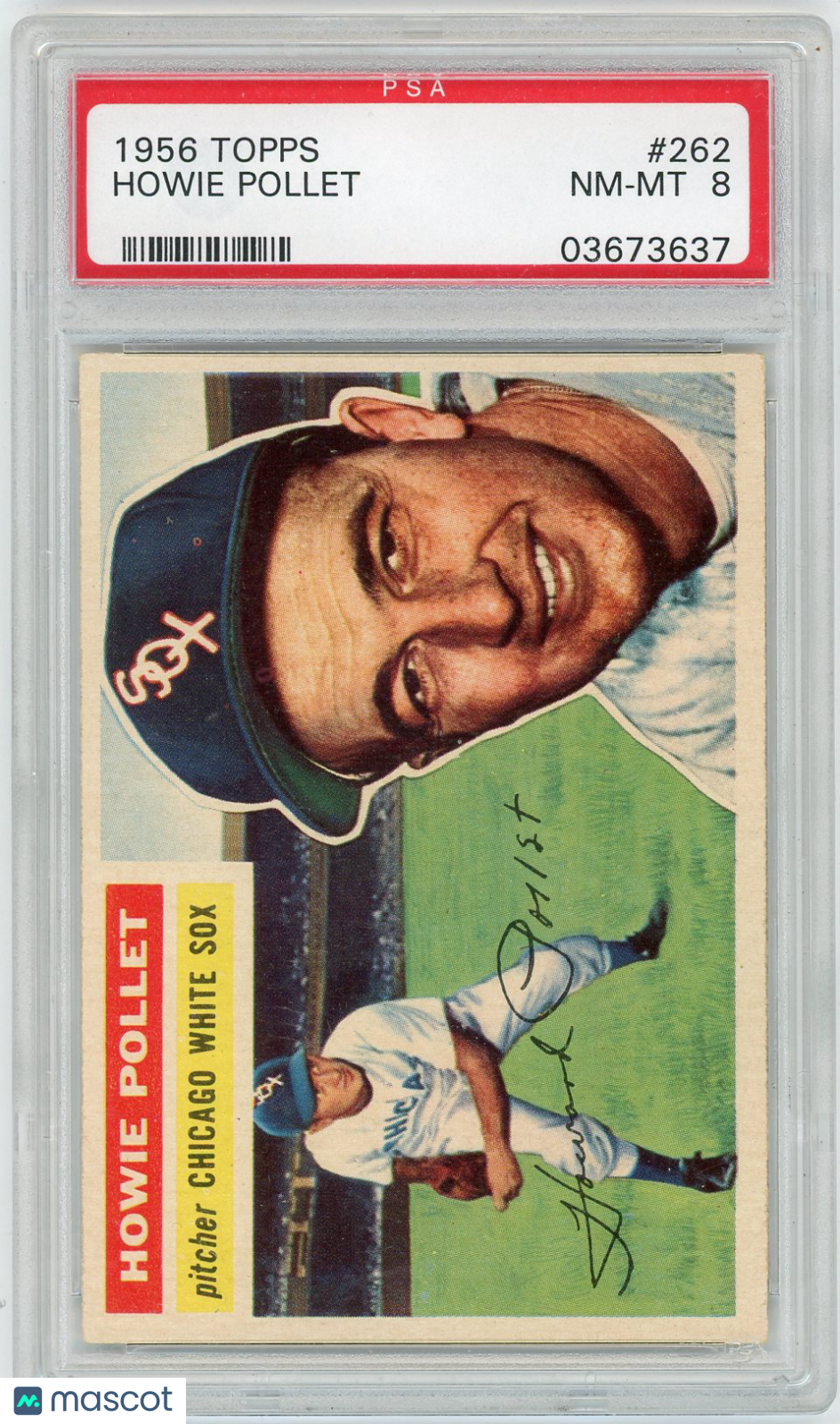 1956 Topps Howie Pollet #262 PSA 8