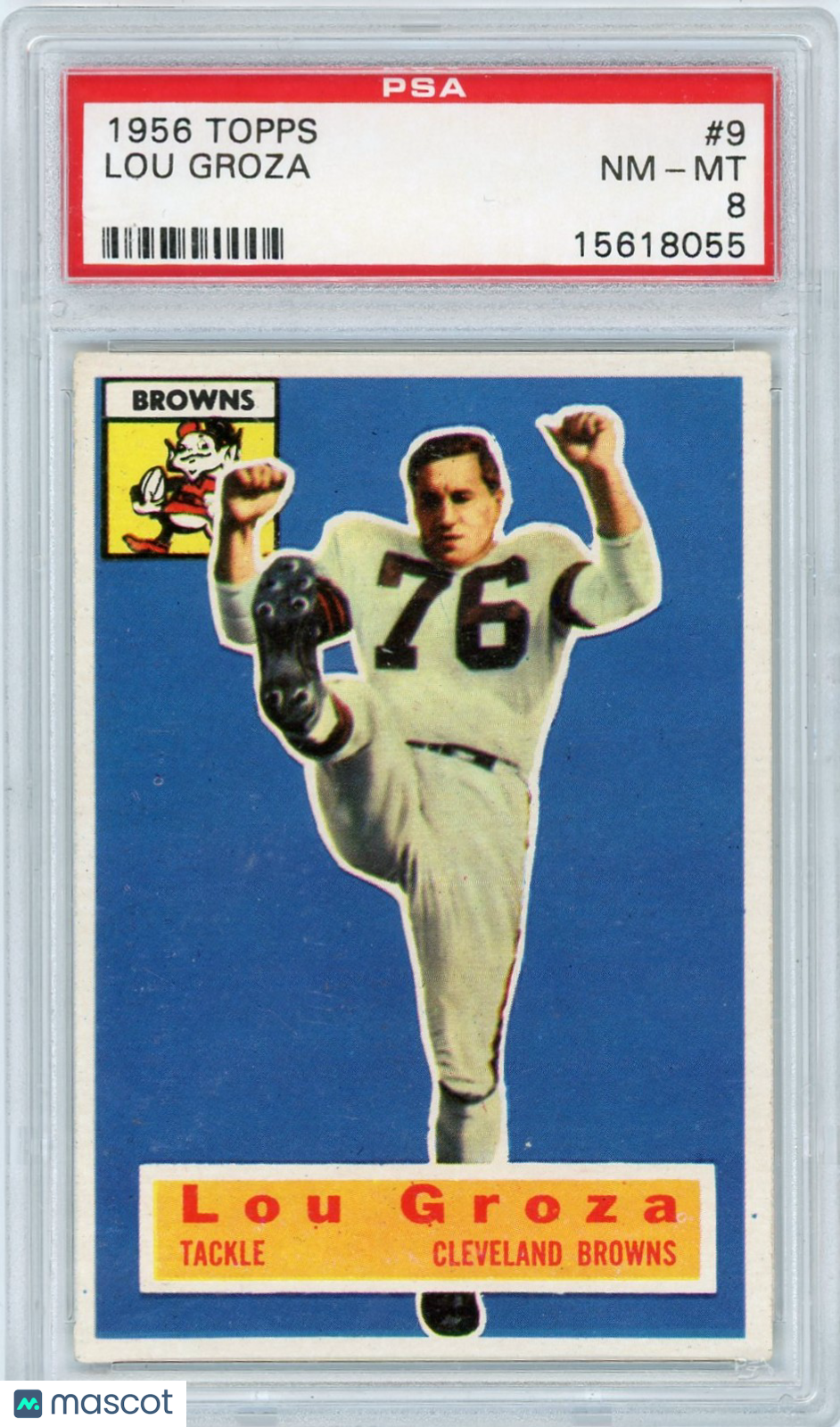 1956 Topps Lou Groza #9 PSA 8