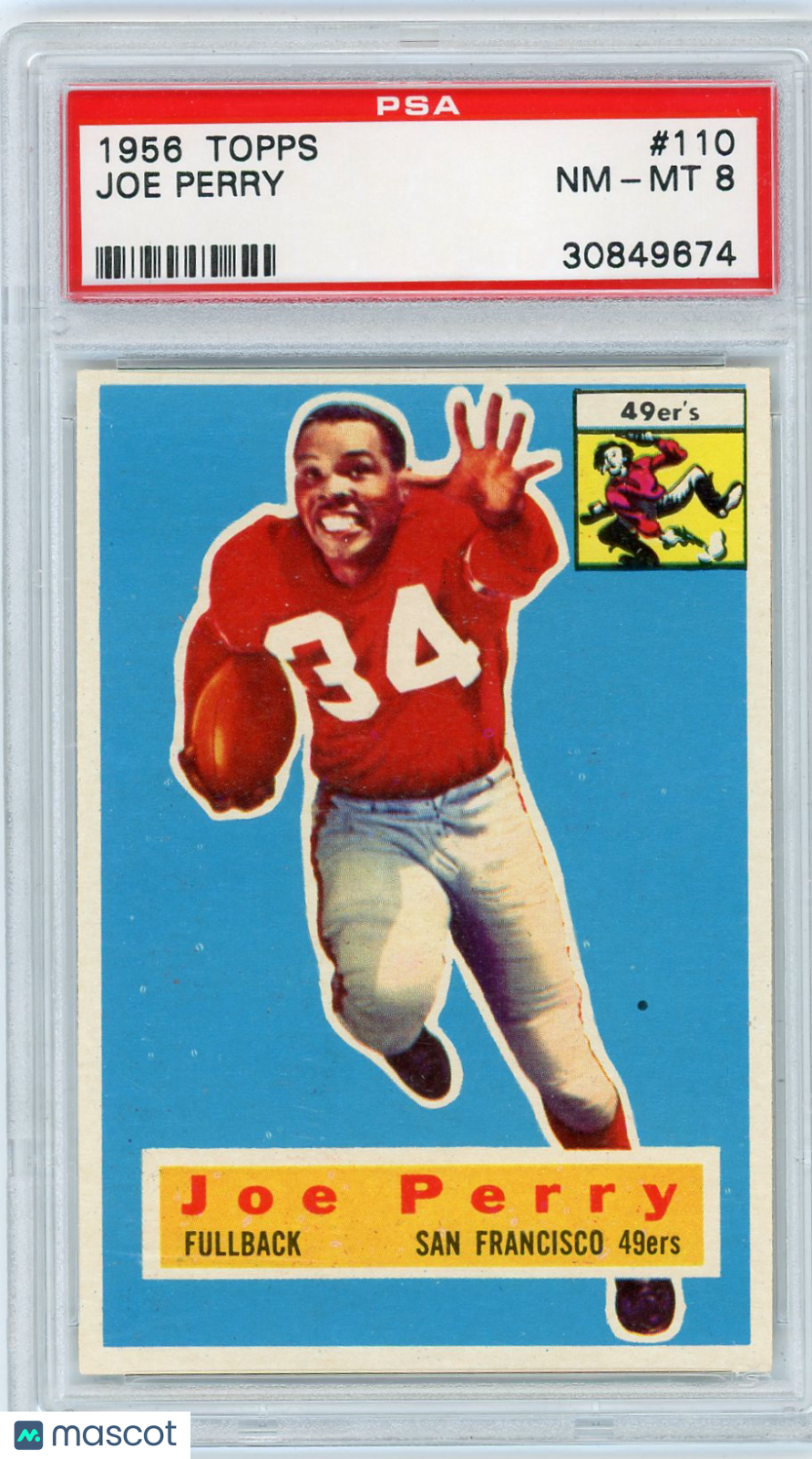 1956 Topps Joe Perry #110 PSA 8