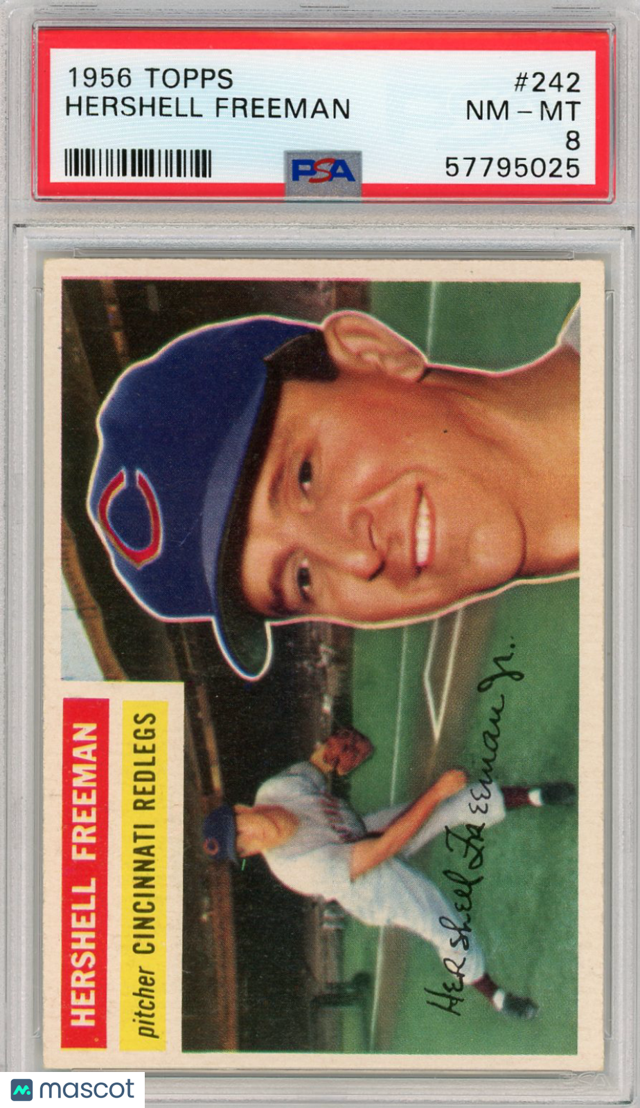 1956 Topps Hershell Freeman #242 PSA 8