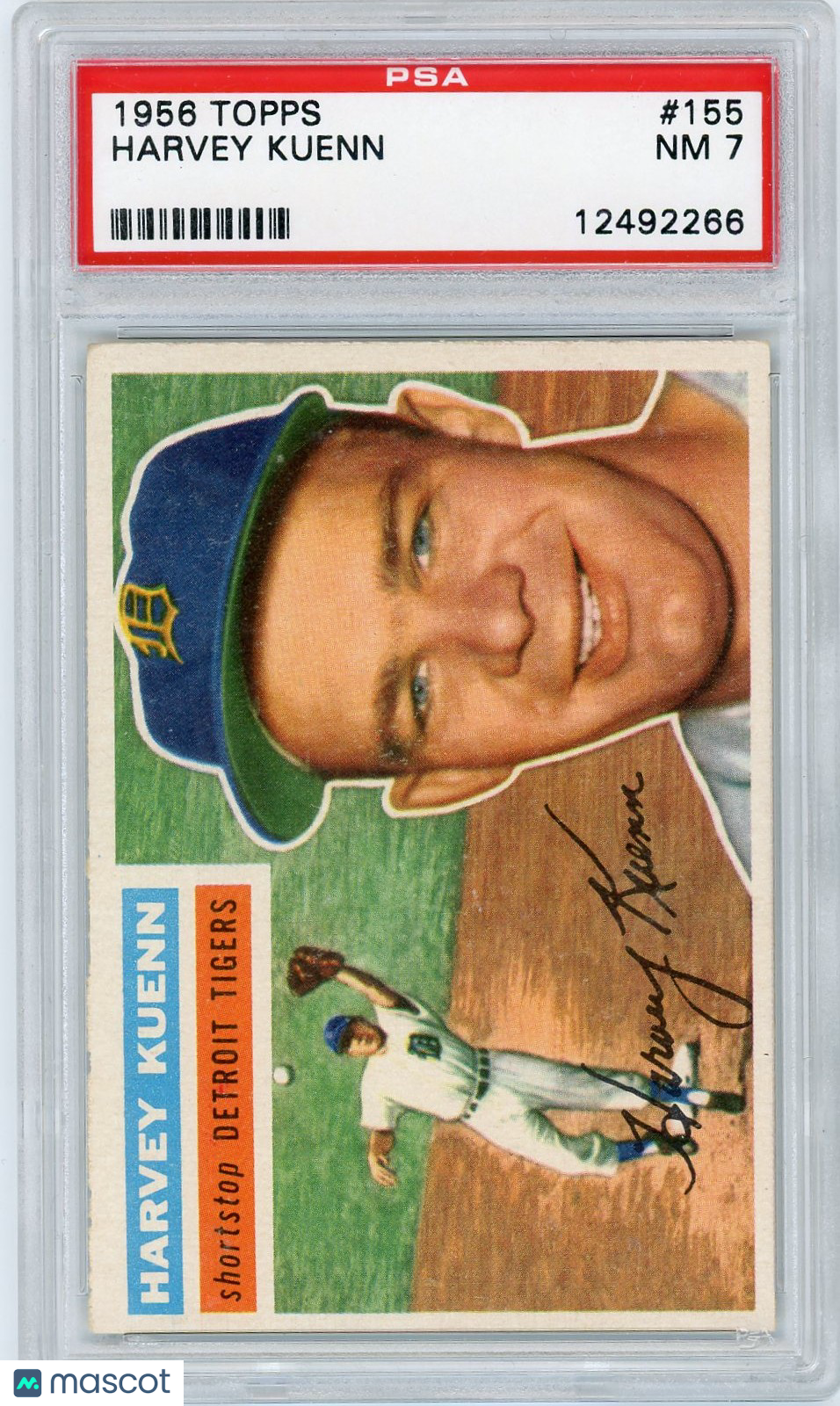 1956 Topps Harvey Kuenn #155 Gray Back PSA 7