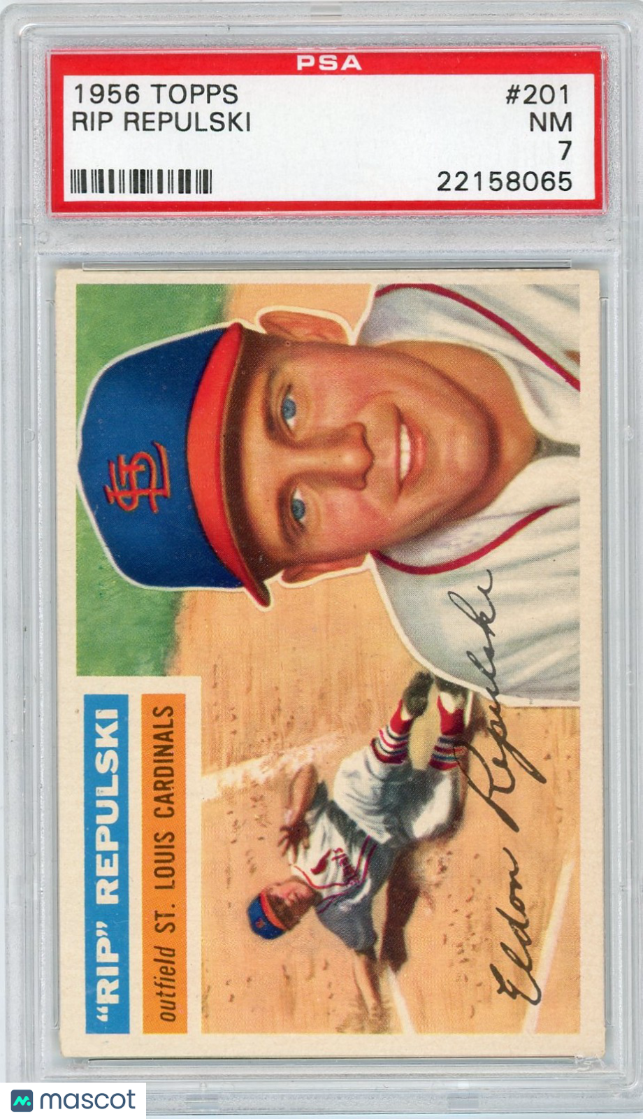 1956 Topps Rip Repulski #201 PSA 7