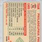 1956 Topps Phillies Team #72 No Date,Nme Cntr. WHT. BK. PSA 7