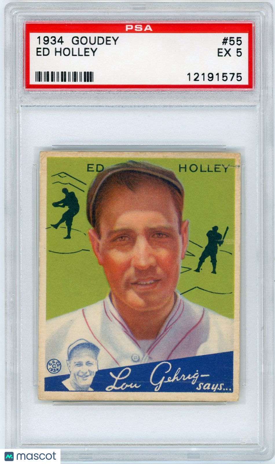 1934 Goudey Ed Holley #55 PSA 5
