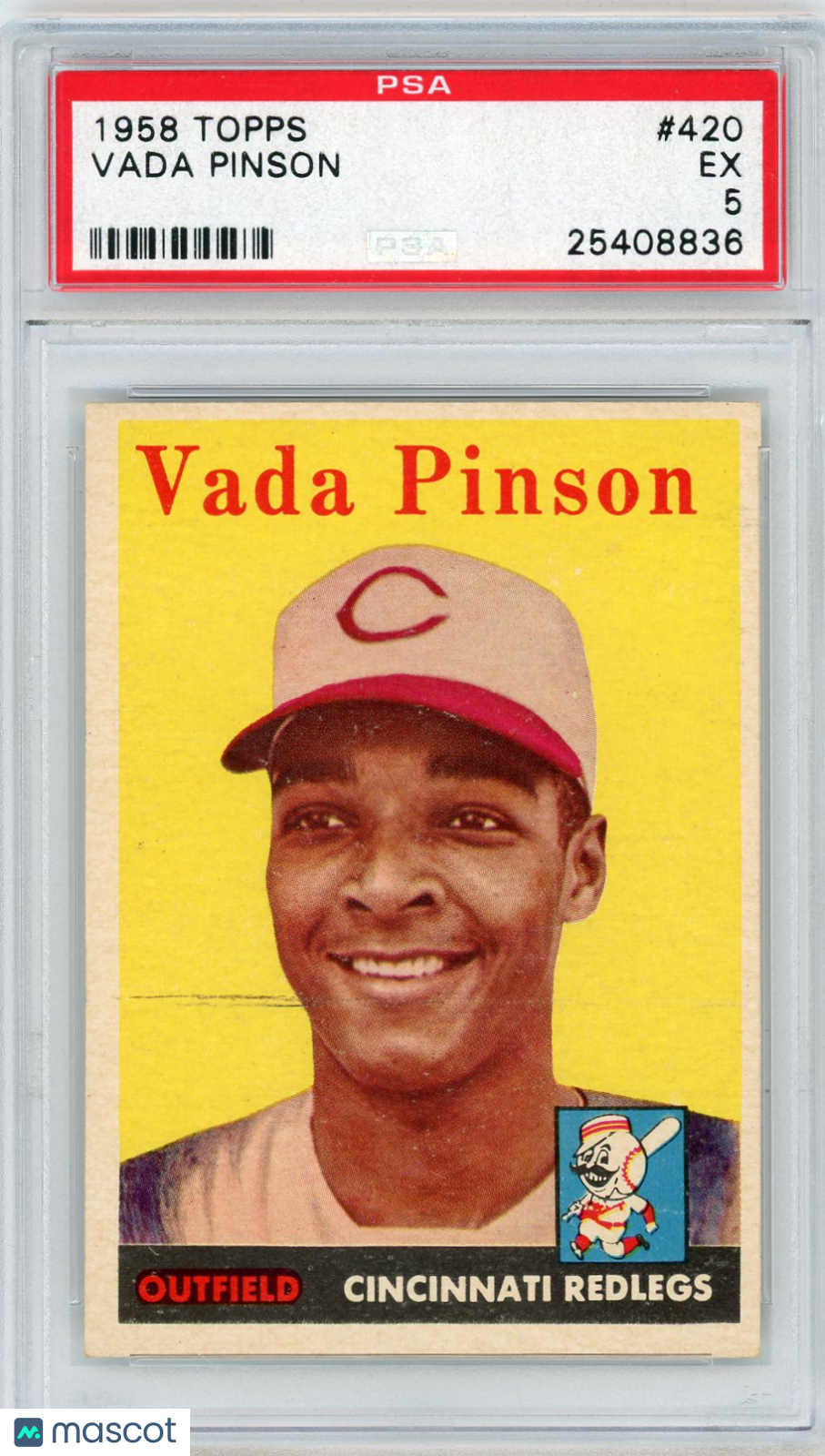 1958 Topps Vada Pinson #420 PSA 5