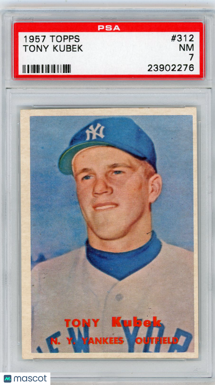 1957 Topps Tony Kubek #312 PSA 7